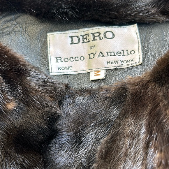Mink-lined Leather coat - Picture 5 of 12